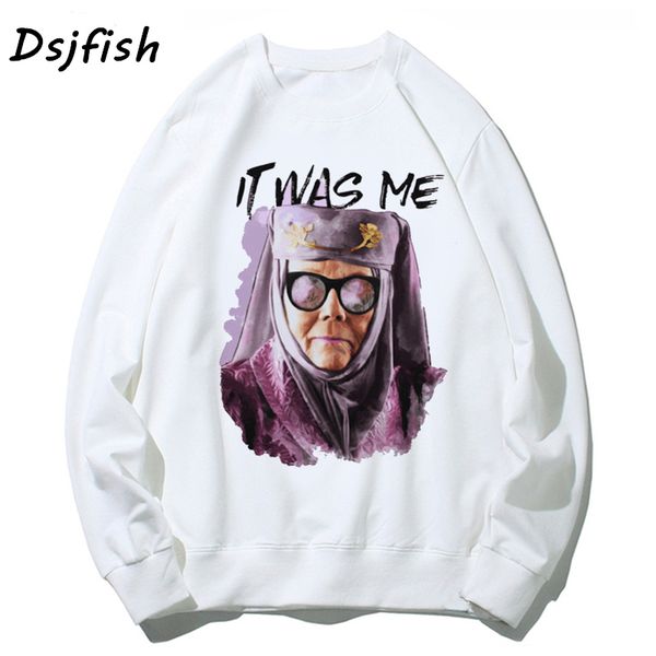 

hoodies mens tell cersei shirt olenna tyrell shirt funny sweatshirts it was me culture got floral unisex, Black