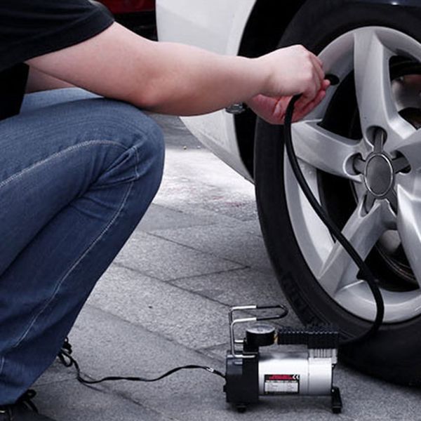 

100psi super flow air compressor tyre inflator 120w dc12v metal car air pump vehicle pump electric pressure gauge drop shipping