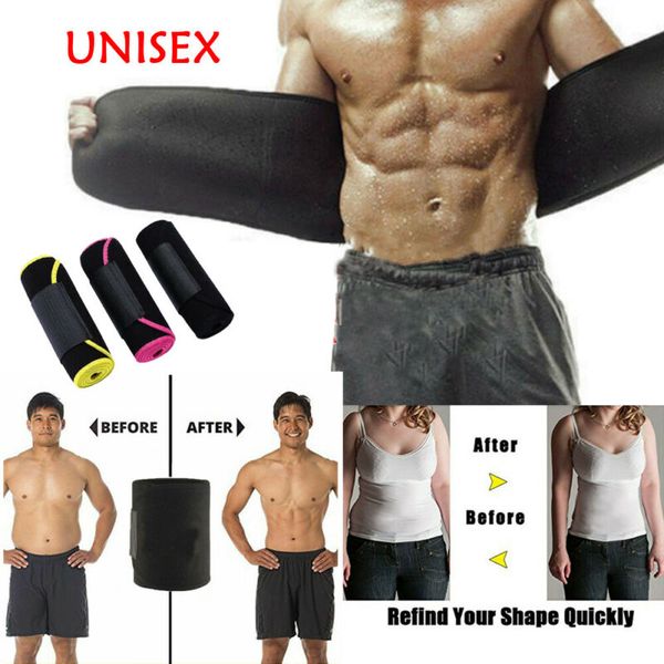 

body shapers men women gym sports waist belt stomach exercise fat burning belt sauna waist slim shaper fitness shapewear, Black;brown