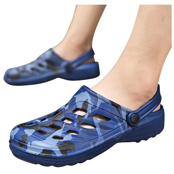 

new summer sneakers slippers men shoes outdoor slippers fashion beach sandals jelly breathable flip flops hollow casual footwear, Black