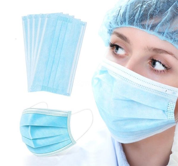 

dhl ship fashield masque 3 ply dust factory inventory face mask wholesale blue vb4m