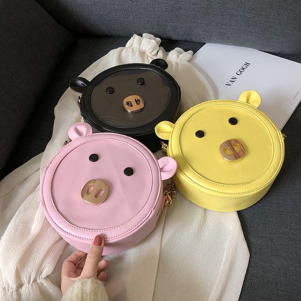 

fashion casual women's lovely pig slant bag single shoulder bag purse messenger with zipper for 2019