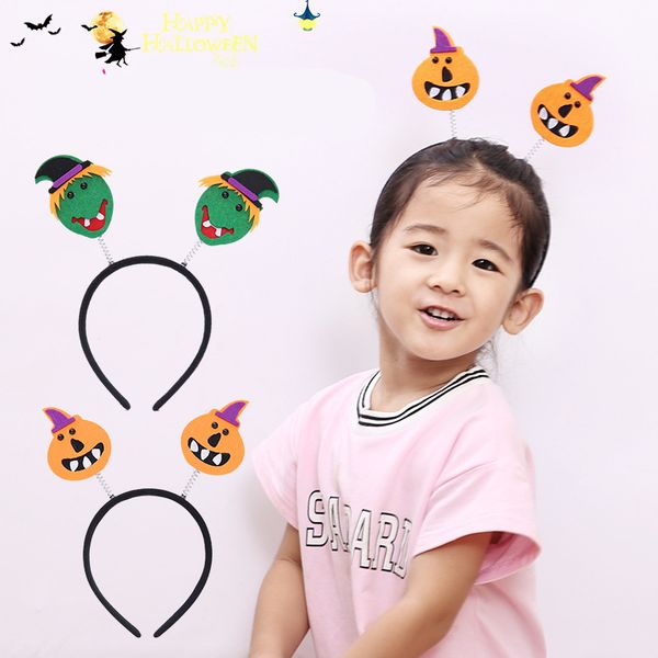 Printed Funny Hair Bows Halloween Smile Pumpkin Hair Clips For Kids Girls Layered Festival Handmade Hairpin Accessories Contemporary Christmas