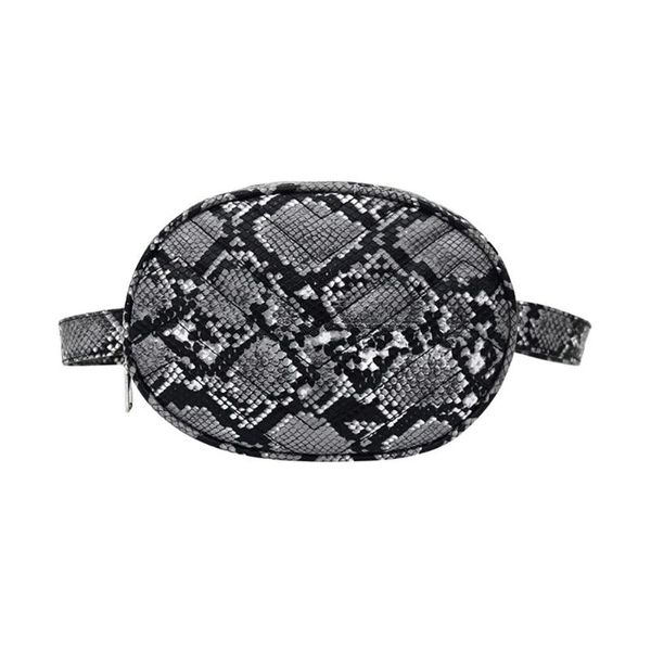 

new women's bag wild fashion snake pattern shoulder bag waist chest bags popular wild bags in europe and america 1230