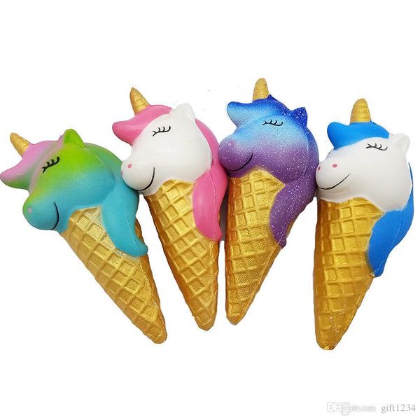 

newsale 16*5cm unicorn ice cream squishy toy unicorn cake slow rising super soft squeeze decompression toys gift charms for kid adult