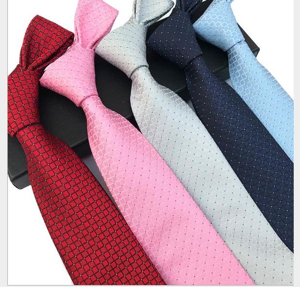 

new plaid dot plain tie formal business work leisure tie, Blue;purple