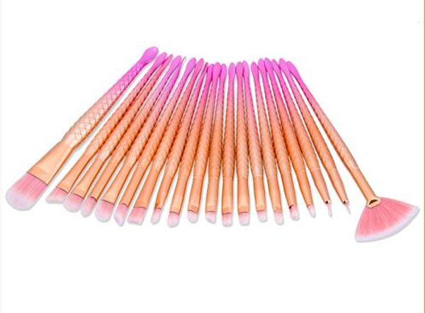 

beauty tools 20pcs makeup brushes set eye shadow brush plastic handle