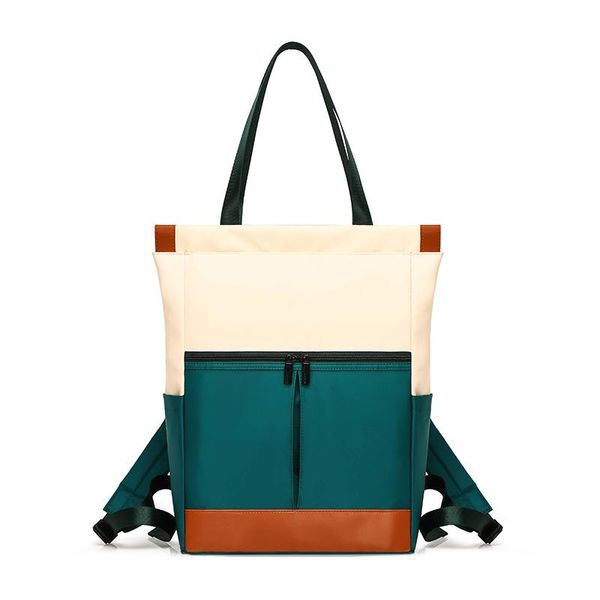 

водонепроницаемый ноутбук рюкзак девушки студент школьный цвет соответствия многофункциональный рюкзак дамы большой емкости ручной мешок ней
