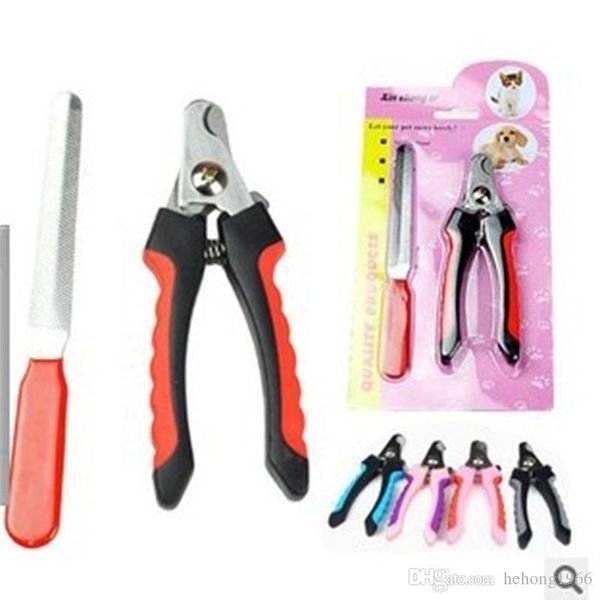 

новый многоцветный безопасности резаки стрижка собак когти scissor toe уход домашние supplies pet когтерез костюм малый рашпиль простой проч