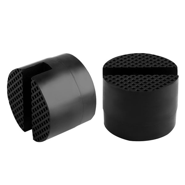 

2xfloor jack pad slotted frame rail durable rubber slice adapter