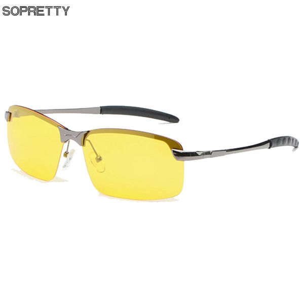 

night vision polarized driving goggles , anti-glare men women driving glasses ,uv400 driver yellow sunglasses ,tac lens n3043, White;black