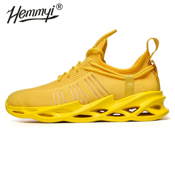 

hemmyi men sneakers new lightweight flying woven breathable running shoes comfortable lace-up casual men shoes normal size 39-46
