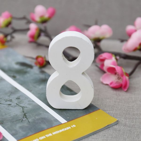 

wooden digital numbers wall stickers standing 3d decorative wood number diy sticker for wedding birthday party wall decals