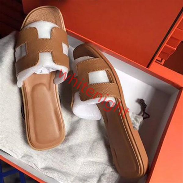 

2020 new slippers sandals flat shoe real leather slides hococal quality slippers sandals huaraches loafers scuffs for woman eu:35-40877, Black;grey