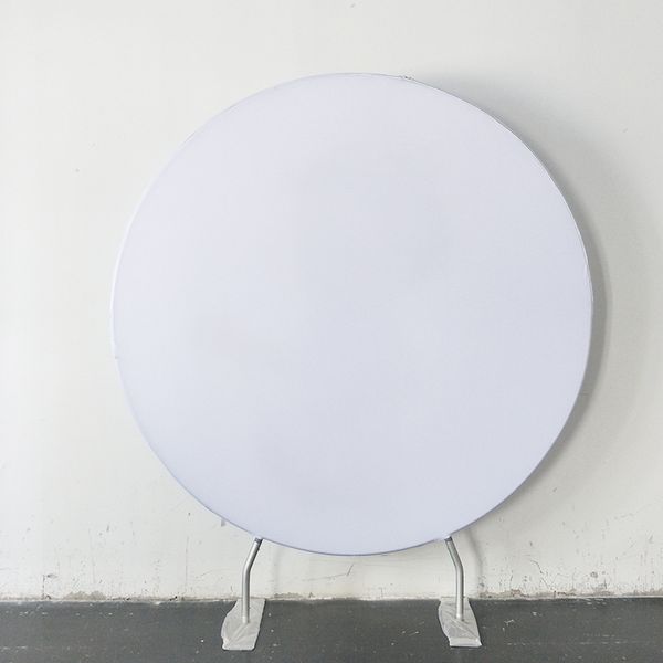 

7ft round pillow case backdrop custom single printing with frame stand for pgraphy