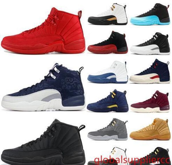 

new 12 12s mens basketball shoes new michigan wntr gym red nyc xii designer shoes sport sneakers trainers us13