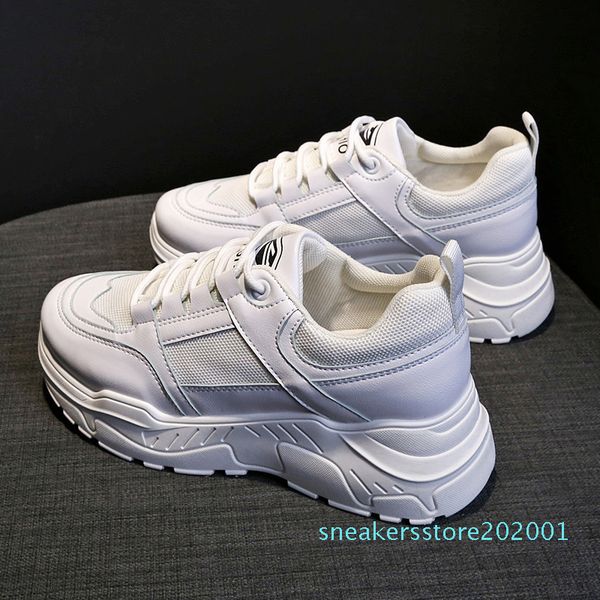 

autumn sneakers women new casual platform ladies fitness trainers breathable jogging shoes light sports shoes mujer s01, Black