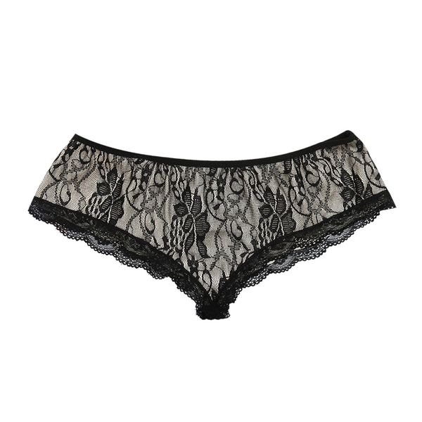 

women intimates 1pcs lace underwear new fashion girl sissy women lingerie underwear bowknot underpants 2018 dec7, Black;pink