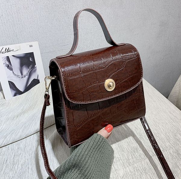

small bag female 2019 new wave korean the stone pattern slung small square bag fashion wild shoulder bag