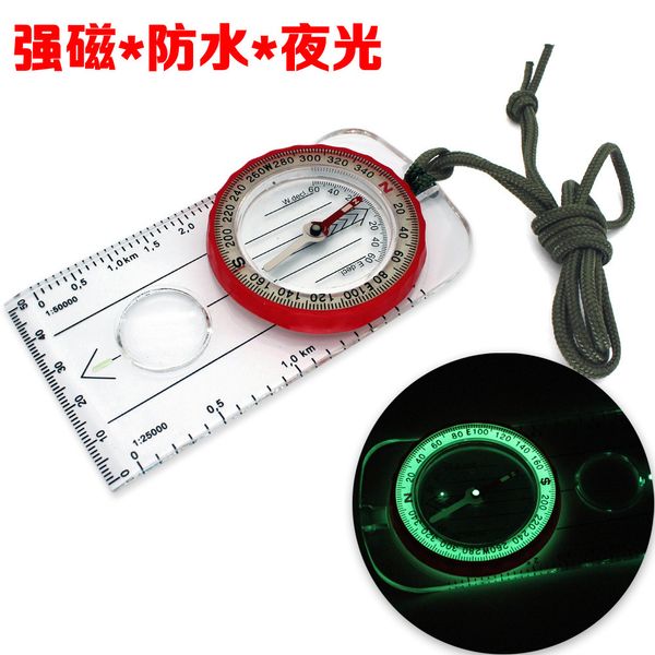

outdoor high precision magnetic compass with magnifying glass student experimental car compass compass waterproof luminous