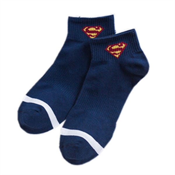 

new marvel comics heroes general socks cartoon iron man captain america high temperature stitching pattern casual mens socks, Black