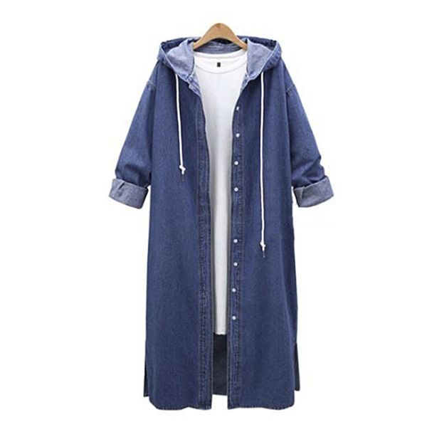 

women jean jacket winter hooded casual long sleeve denim jean jacket collar fleece coat female overcoat warm denim outwear, Black;brown
