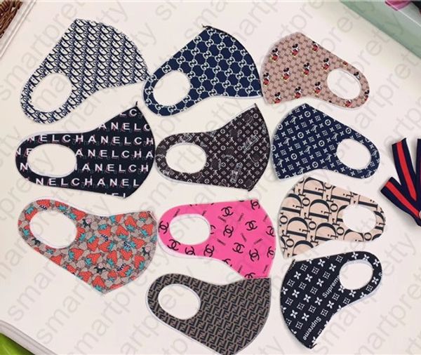 

Новые маски для лица весна лето дизайнер моющаяся Маска солнцезащитный пылезащитный Велоспорт Спорт крышка рта дышащие маски для мужчин женщин E4301