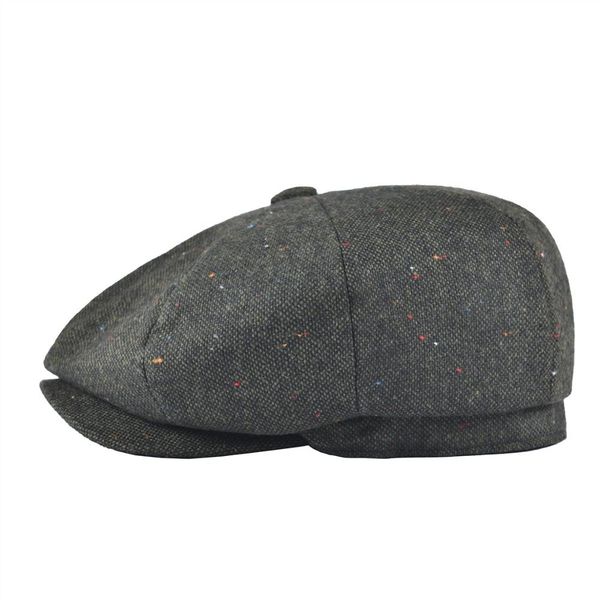 

voboom wool blend tweed newsboy cap men beret women hat cabbies flat caps driver headpiece apple hats gatsby boina 132, Blue;gray