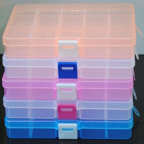 

Практичный Регулируемый 10 Отсек Пластиковый Ящик Для Хранения Ювелирных Изделий