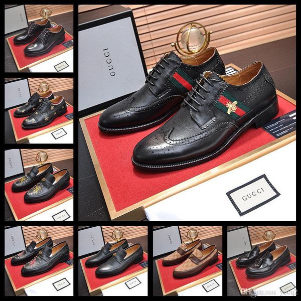 

18ss designers formal oxford shoes for men wedding shoes leather italy pointed toe mens dress shoes sapato oxford masculino madah, Black