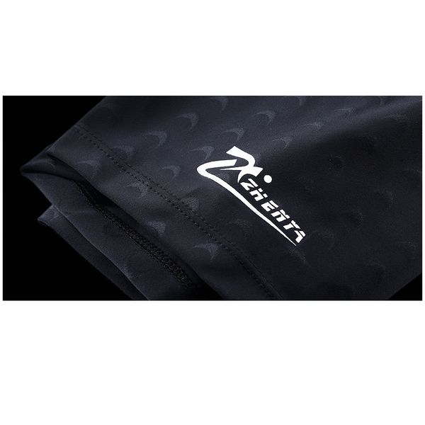 

professional men swimming trunks competitive polyester shark skin elastic swimwear solid swimsuit fifth swimming pants