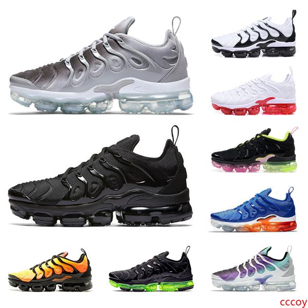 

2020 running tn plus shoes for men women brand sports sneakers mens trianers chaussures triple black white blue orange red
