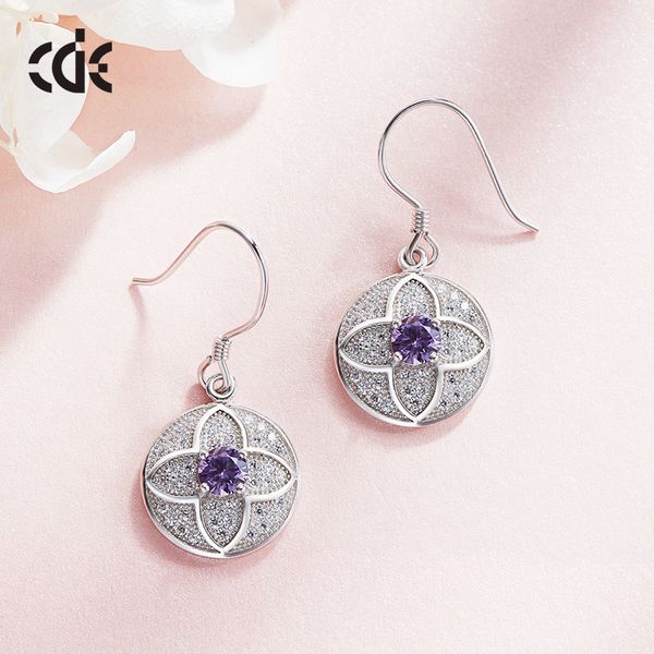 

wedding party silver s925 beaded pearl gift woman lady diamond jewelry earring for bride acting initiation graduation cde-97, Golden