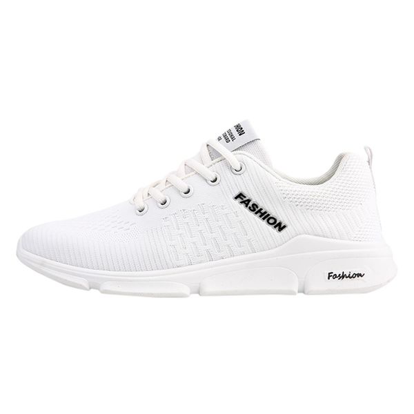 

fashion 2019 spring summer men's running shoes breathable mesh sneakers men's slow couple shoes black white training
