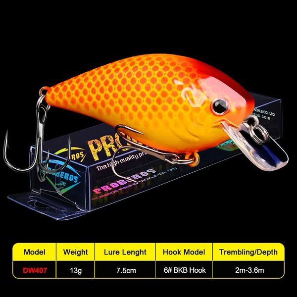 

1pc pro beros topwater воблер рыболовной приманка 7.5cm 13g искусственных воблеры crank bait bass форель карп рыболовные снасти mrbbz