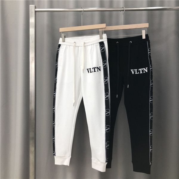 

19fw new luxurious brands design valen long pants terry trousers all-match fashion camo hip-hop high streetwear cool sports trousers, Black;green