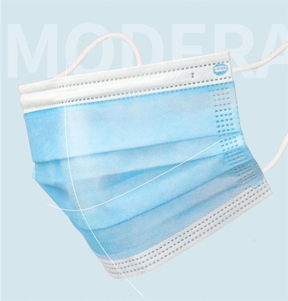

dhl ship 700 1pcs lot non woven pm2.5 faparty 3 layers dustproof earloop mouth party mask blue masks househ qug2