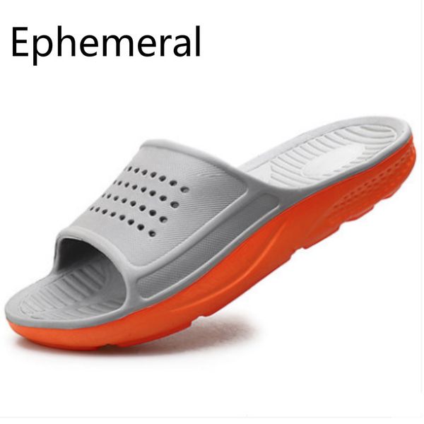 

man plastic pvc slippers open toe massage slides mixed colors grey black blue grey bathroom shoes anti-slip indoor footwear 49 5
