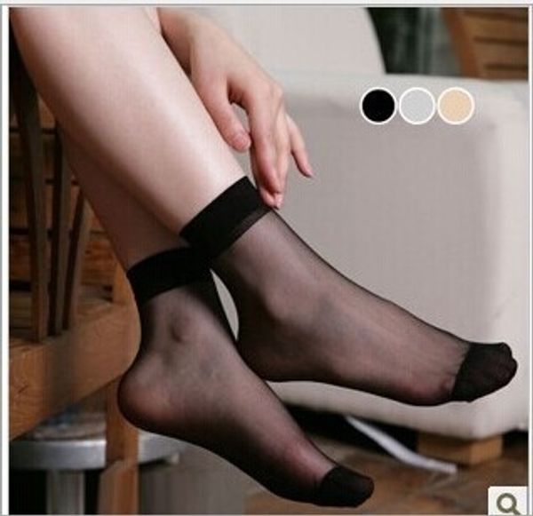 

women's candy color color candy crystal crystal short stockings ultra-thin transparent pair socks 1 double price, Pink;yellow