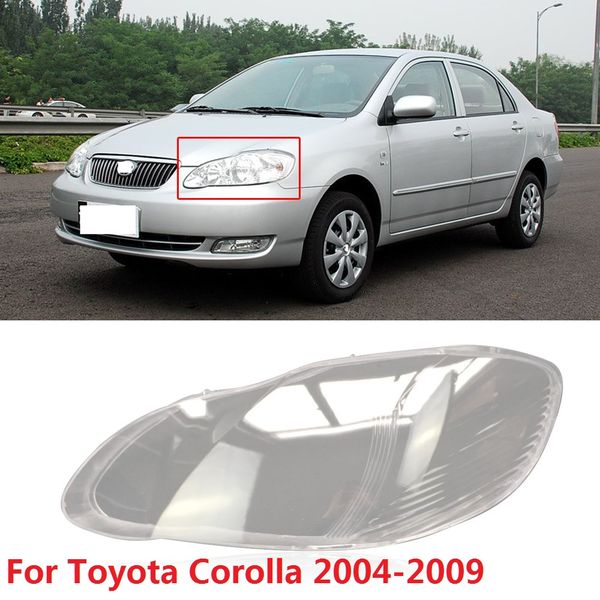 

capqx 1pcs for corolla ex 2004-2009 front headlamp lampcover headlight lampshade waterproof bright lamp shade shell cover