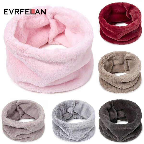 

evrfelan 2020 new warm winter scarf for women men fashion thick wool neck scarf scarves female button soft comfortable, Blue;gray