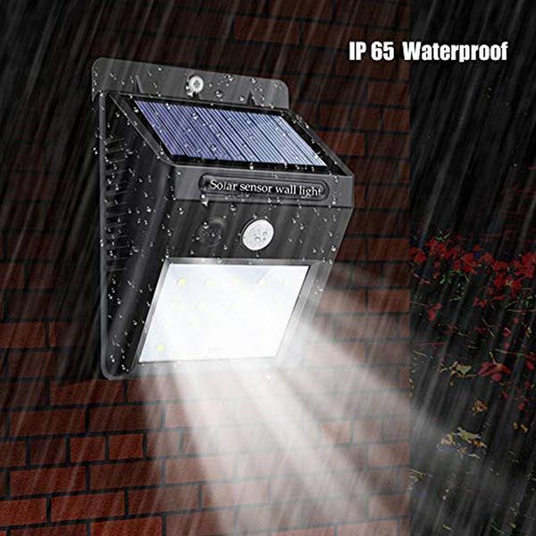 

20led solar light infrared sensor sports waterproof outdoor lighting decorative garden light street safety wireless wall light