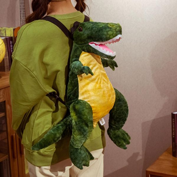 Sexy simulation lebensechte dinosaurier rucksack plüsch spielzeug gefüllte tier tyrannosaurus tasche erwachsene kinder niedliche geschenke junge kreative taschen