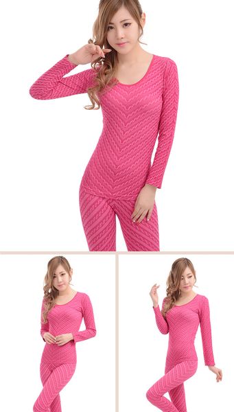 

thermal underwear combed cotton wholesale, suit thin body lady underwear keep warmth, Black;white