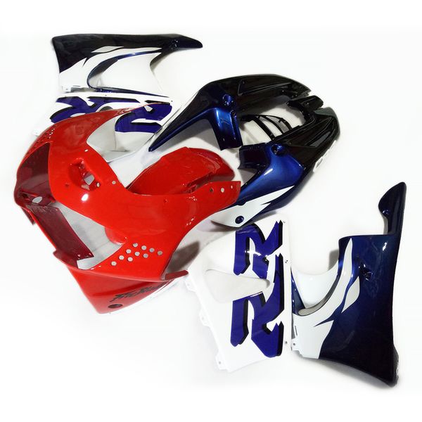 Kit de carenagem personalizada grátis para carenagem Honda CBR900 RR 98 99 CBR900RR vermelho branco conjunto motocicleta azul CBR919 1998 1999 KG46