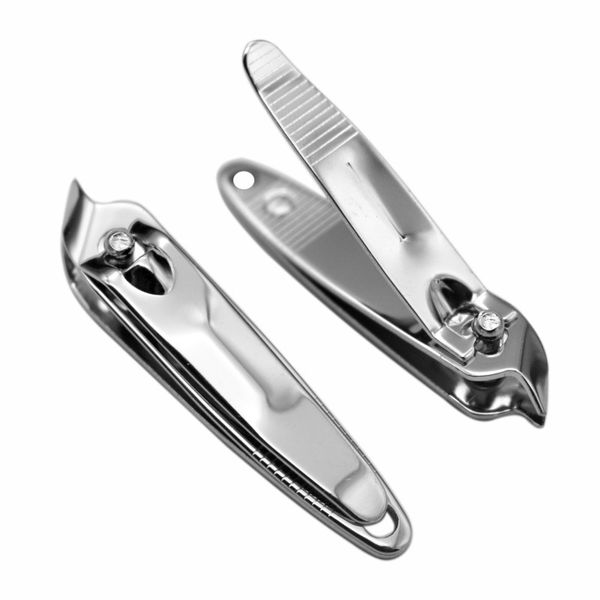 Venda quente aço Inoxidável diagonal cortador de unhas tosquiadeiras ferramenta de manicure beleza Cuticle Nipper cortador de unha pedicure tesoura