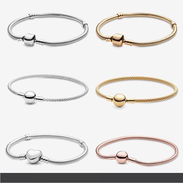 

подлинные браслеты стерлингового серебра 925 пробы моменты змея chainmess браслеты дружбы браслеты для женщин роскошные ювелирные изделия, Golden;silver