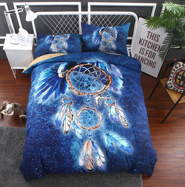 

2019 summer bedding set green duvet cover bed set geometric flat sheet reindeer bedclothes 4pcs bed linenset ing