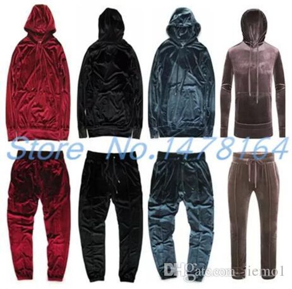 

мода мђжин женин hip hop велѬ баѬа пђловеѬ tracksuit kanye hoodie бѬки joggers streetstyle ол, Black