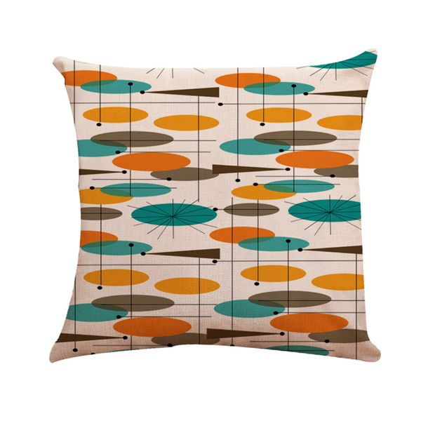 

decorative cushions for sofa 2019 geometric flax european style mixed cushion 45x45 pillows home decoration coussin decoratif